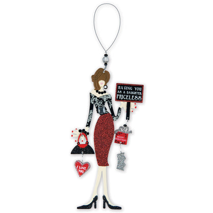Special Female Friend Christmas Metal Hanging Holiday Ornament