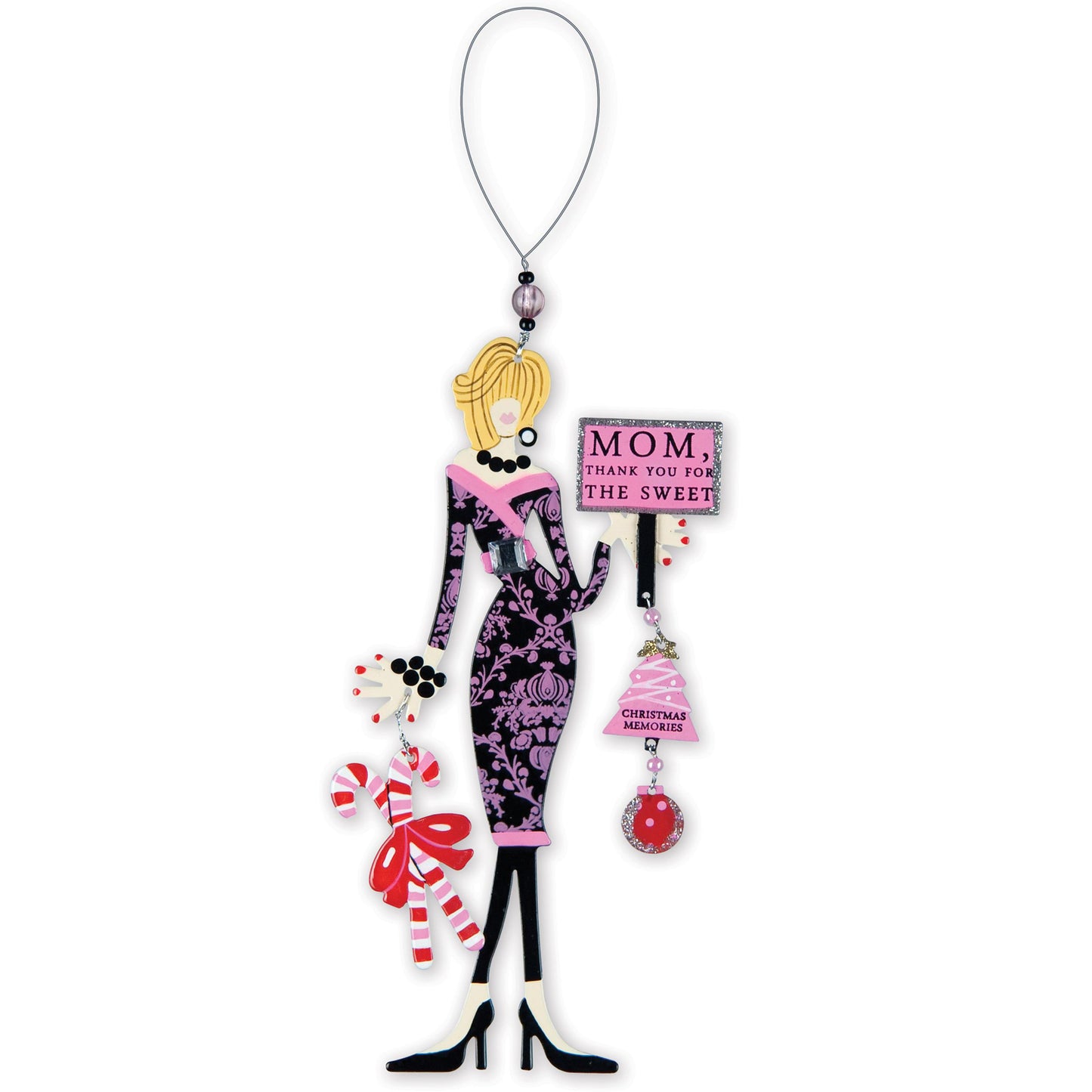 Special Female Friend Christmas Metal Hanging Holiday Ornament