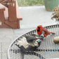 Fire Sale! Small Wild Birds Feeder Cast Iron Persimmon Leaf  Outdoor Wildbird Gardening