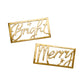 Merry & Bright Brass Table Trivets Festive Holiday Decor