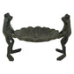 Fire Sale! 2 Frogs Holding Lotus Leaf Small Bird Feeder Cast Iron Outdoor w Small Lotus Rain Gauge