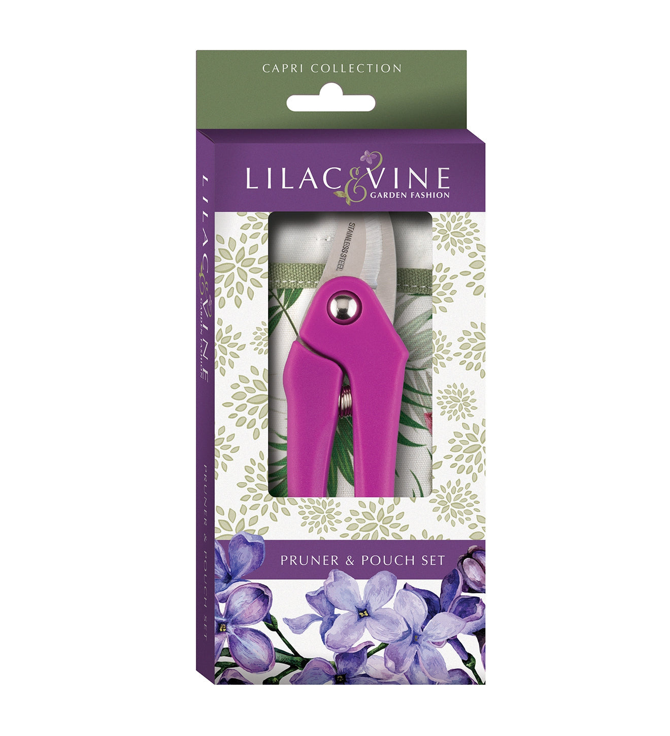 Lilac & Vine Capri Pruner & Pouch Set Outdoor Garden Plant Hand Tool