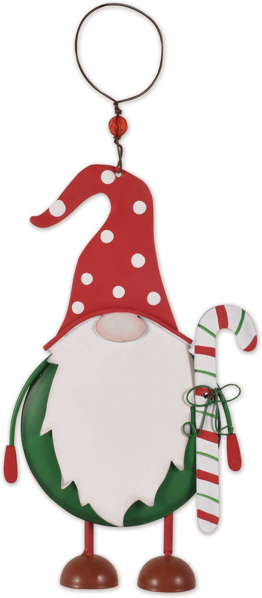 Gnome Candy Cane Hanging Ornament Holiday Decor