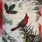 Merry Christmas Potholder w Dishtowel Towel Gift Set Cardinal Design Holiday Print