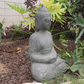 Sitting Buddha Statute 2 ft Ht Indoor Outdoor Garden Decor Faux Stone