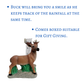 Fire Sale! Small Rain Gauge Outdoor Garden Decor Guage for Deck or Yard (Buck Rocky Mountain Elk)