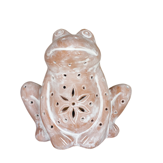 Frog Luminary Candle Holder Indoor Outdoor Accent Lighting