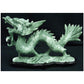 Jade Fierce Dragon Statue Hand Carved Stone Sculpture