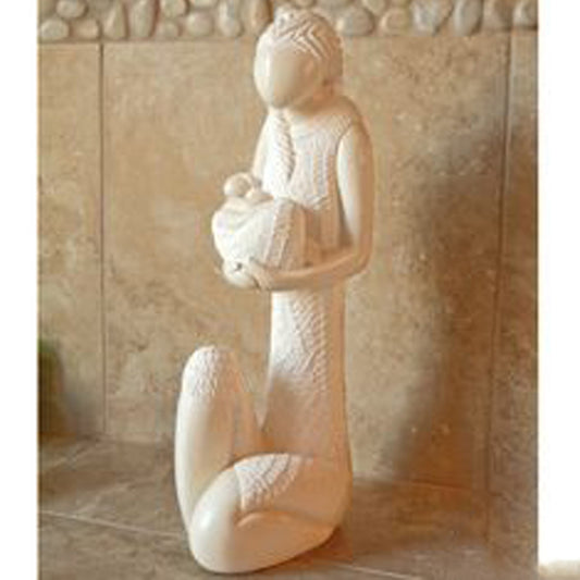 Fire Sale! Mother and Child Sculpture Hand Carved Stone Haitian Unicef