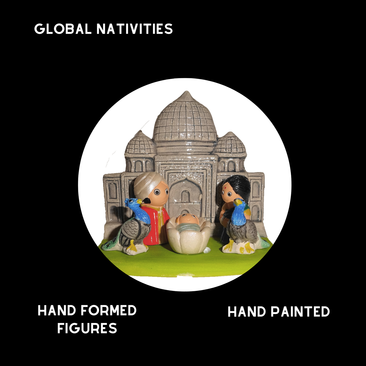 Small Cultural Nativity Scene Holiday Decoration Nativities Around the World  (India Nativity)