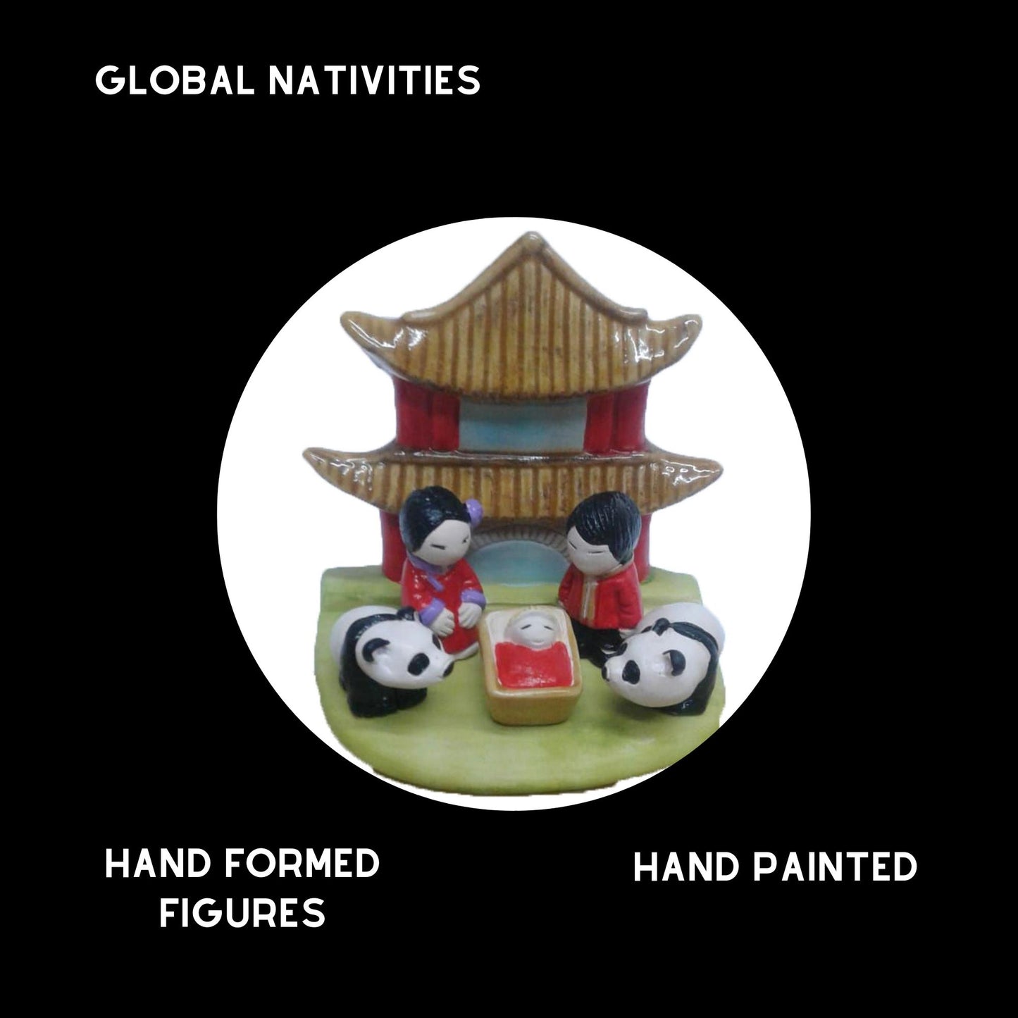 Small Cultural Nativity Scene Holiday Decoration Nativities Around the World  (Asian Nativity)