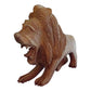 Fire Sale! Hand Carved Lion Rustic Wood Sculpture Home Decor Safari Animal Statue