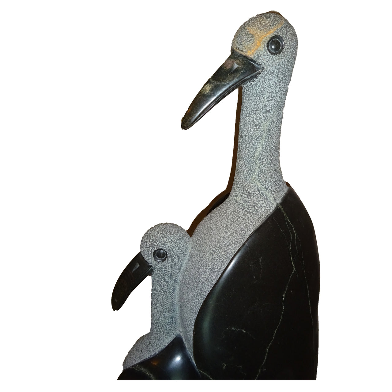 Long Neck Birds African Shona Art Stone Sculpture Statue