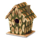 Small Wild Birds Feeder Cast Iron Bird on Scallop Shell & Bed n Breakfast Wooden Birdhouse Outdoor Wildbird Gardening