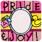 Fire Sale! Pink Pride & Joy Hand Painted Art Glass Refrigerator Fridge Magnet Photo Frame