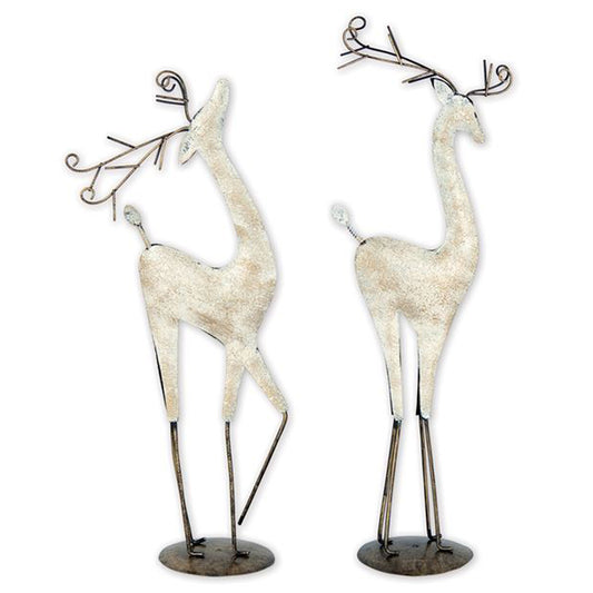 OOS Iridescent Graceful Reindeer Table Top Seasonal Decor Christmas Decoration