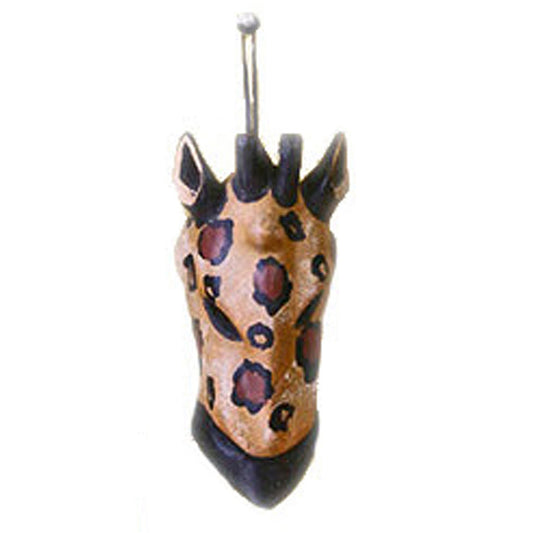 Fire Sale! Giraffe Animal Mask Hand Carved Wood African Art Small Wall Decor