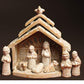 Whitewashed Terracotta Nativity Christmas Seasonal Decoration