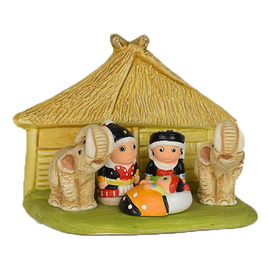 Small Cultural Nativity Scene Seasonal Holiday Decoration Nativities Around the World (Thai Asian)