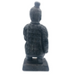 Kneeling Chinese Warrior Statutes Indoor Outdoor Garden Decor Faux Stone 23" H